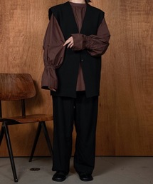 lawgy | flare tuck sleeve blouse(シャツ/ブラウス)