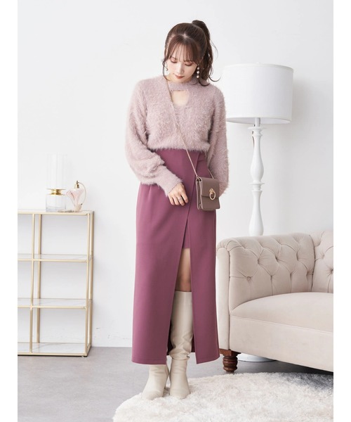 earth music&ecology(アースミュージックアンドエコロジー)の「ラップキュロットパンツ(その他パンツ・レディース・ブラック/ブラウン/ピンク系その他2・S/M)」の17枚目の写真