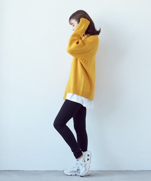 VIBGYOR(ヴィブジョー)の「モヘアタッチクルー/N BIG P/O(BL)(Tシャツ/カットソー・レディース・ブルー/ブラック系その他2/ブラック×レッド/グレー系その他/エメラルド/マスタード/グレー系その他2/ブラック×ホワイト/ライトグレー/グリーン/ブラック/レッド・MEDIUM)」の18枚目の写真