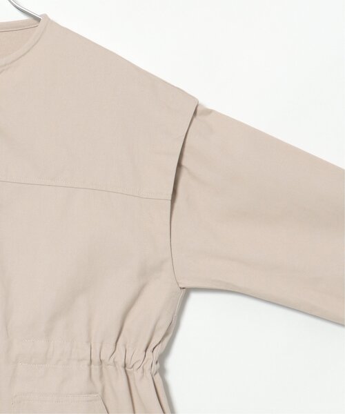 VENCEEXCHANGE（ヴァンスエクスチェンジ）の「ノーカラーマルチウェイジャケット／ミリタリージャケット／マルチWAY／ミリタリーベスト（ミリタリージャケット・レディース・ダークグリーン/オフホワイト・FREE）」の9枚目の写真