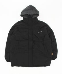 フード付き中綿ダウンビッグジャケットコート