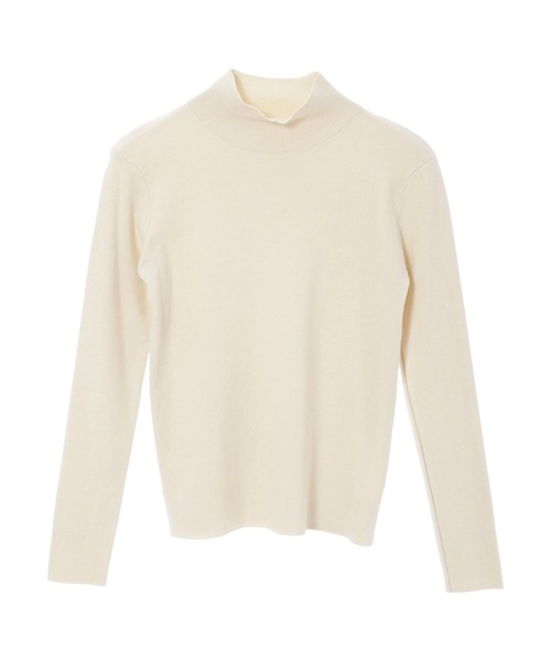 Edit Sheen（エディットシーン）の「プチハイネックベーシックニット（ニット/セーター・レディース・オレンジ/ブルー/ブラック/アイボリー/マスタード・M）」の10枚目の写真