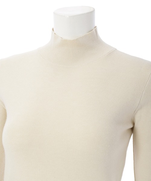 Edit Sheen（エディットシーン）の「プチハイネックベーシックニット（ニット/セーター・レディース・オレンジ/ブルー/ブラック/アイボリー/マスタード・M）」の14枚目の写真