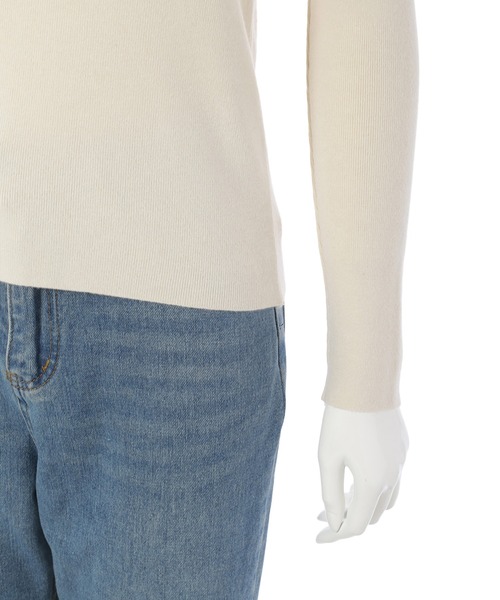 Edit Sheen（エディットシーン）の「プチハイネックベーシックニット（ニット/セーター・レディース・オレンジ/ブルー/ブラック/アイボリー/マスタード・M）」の15枚目の写真