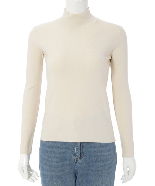 Edit Sheen（エディットシーン）の「プチハイネックベーシックニット（ニット/セーター・レディース・オレンジ/ブルー/ブラック/アイボリー/マスタード・M）」の17枚目の写真