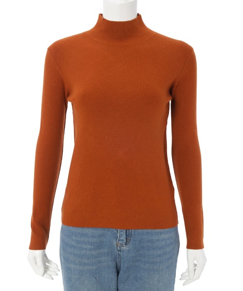 Edit Sheen（エディットシーン）の「プチハイネックベーシックニット（ニット/セーター・レディース・オレンジ/ブルー/ブラック/アイボリー/マスタード・M）」の19枚目の写真