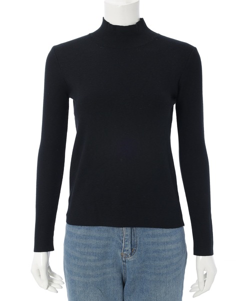 Edit Sheen（エディットシーン）の「プチハイネックベーシックニット（ニット/セーター・レディース・オレンジ/ブルー/ブラック/アイボリー/マスタード・M）」の21枚目の写真