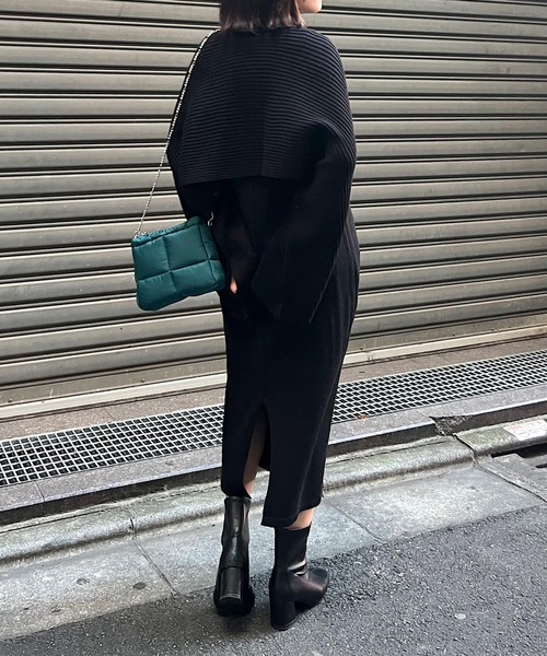 PAGEBOY(ページボーイ)の「マントボレロSETワンピース(ワンピース・レディース・チャコールグレー/ブラック/オフホワイト・FREE)」の15枚目の写真