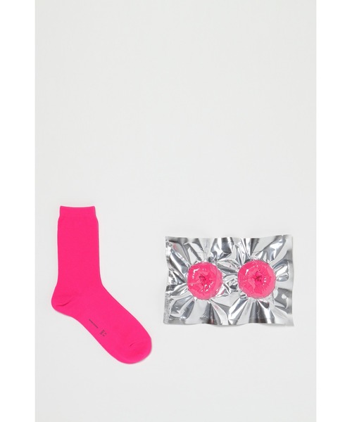 Hender Scheme（エンダースキーマ）の「safe socks（ソックス/靴下・メンズ・ピンク/ネイビー/グレー/ブラック/ライトイエロー/ライム/ホワイト/コーラルピンク/ダークオリーブ・SMALL/MEDIUM/LARGE）」の8枚目の写真