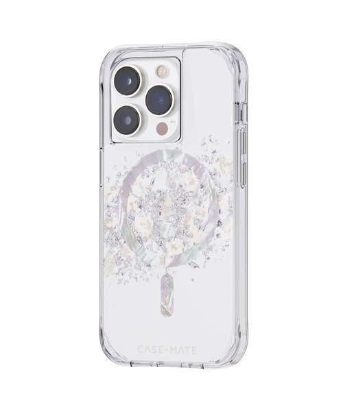 Case-Mate（ケースメイト）の「iPhone14Pro 6.1inch Case-Mate Karat - A Touch of Pearl MagSafe対応・3.0m落下耐衝撃・抗菌・リサイクル素材（スマホケース/カバー・レディース・シルバー・ONE SIZE）」の2枚目の写真