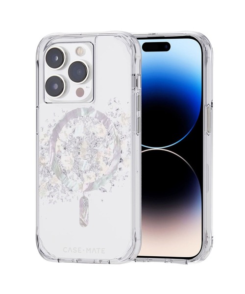 Case-Mate（ケースメイト）の「iPhone14Pro 6.1inch Case-Mate Karat - A Touch of Pearl MagSafe対応・3.0m落下耐衝撃・抗菌・リサイクル素材（スマホケース/カバー・レディース・シルバー・ONE SIZE）」の4枚目の写真