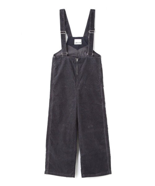 URVIN（アービン）の「URVIN/アービン　ZIP OVERALL CORDUROY（サロペット/オーバーオール・レディース・チャコール/オリーブ系・1/0）」の12枚目の写真