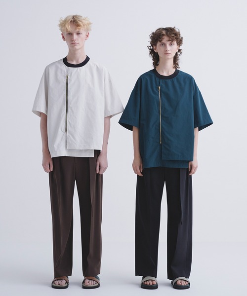 CULLNI クルニ フロント ジップ タフタ Tシャツ CULLNI クルニ フロント ジップ タフタ Tシャツ CULLNI（クルニ