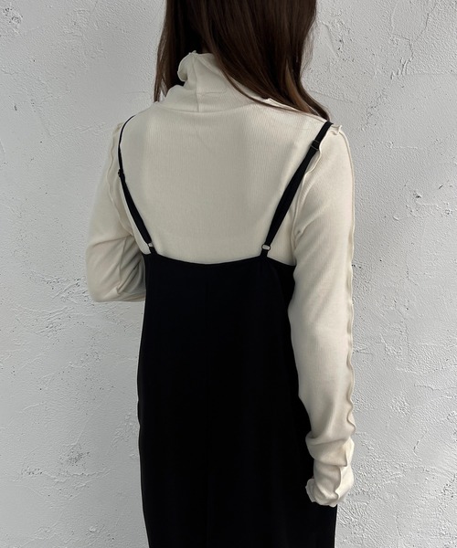 apres jour mignon(アプレジュールミニョン)の「起毛リブメロートップス【ZOZOTOWN限定アイテム】(Tシャツ/カットソー・レディース・ブラック/グレイッシュベージュ/グリーン/ブルー/オレンジ/アイボリー・フリー/X-LARGE)」の16枚目の写真
