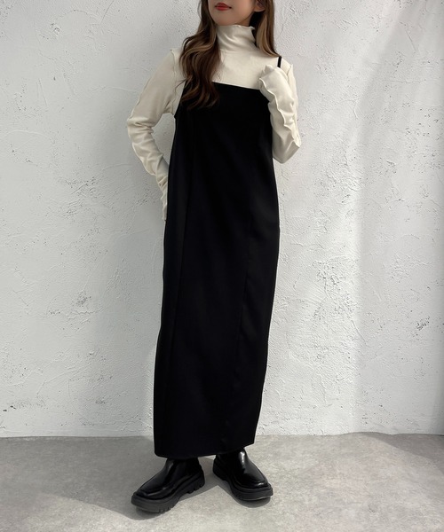 apres jour mignon(アプレジュールミニョン)の「起毛リブメロートップス【ZOZOTOWN限定アイテム】(Tシャツ/カットソー・レディース・ブラック/グレイッシュベージュ/グリーン/ブルー/オレンジ/アイボリー・フリー/X-LARGE)」の18枚目の写真
