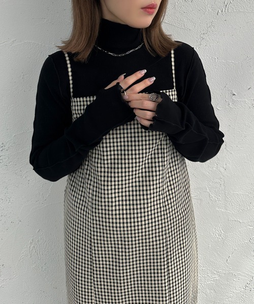 apres jour mignon(アプレジュールミニョン)の「起毛リブメロートップス【ZOZOTOWN限定アイテム】(Tシャツ/カットソー・レディース・ブラック/グレイッシュベージュ/グリーン/ブルー/オレンジ/アイボリー・フリー/X-LARGE)」の20枚目の写真