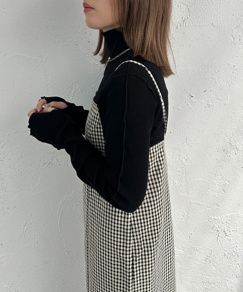 apres jour mignon(アプレジュールミニョン)の「起毛リブメロートップス【ZOZOTOWN限定アイテム】(Tシャツ/カットソー・レディース・ブラック/グレイッシュベージュ/グリーン/ブルー/オレンジ/アイボリー・フリー/X-LARGE)」の22枚目の写真