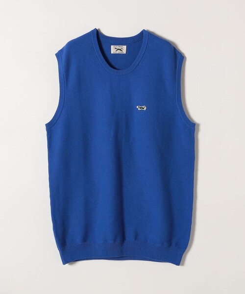 PENNEYS(ぺニーズ)の「【SHIPS any別注】PENNEYS:〈手洗い可能〉THE FOX ワンポイント ニット ベスト(ベスト・レディース・オフホワイト/ブルー・ONE SIZE)」の3枚目の写真