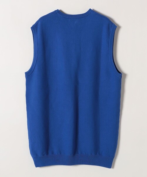 PENNEYS(ぺニーズ)の「【SHIPS any別注】PENNEYS:〈手洗い可能〉THE FOX ワンポイント ニット ベスト(ベスト・レディース・オフホワイト/ブルー・ONE SIZE)」の4枚目の写真