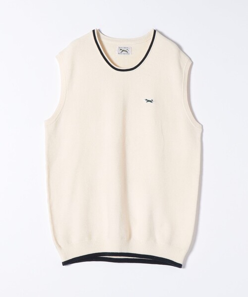 PENNEYS(ぺニーズ)の「【SHIPS any別注】PENNEYS:〈手洗い可能〉THE FOX ワンポイント ニット ベスト(ベスト・レディース・オフホワイト/ブルー・ONE SIZE)」の10枚目の写真