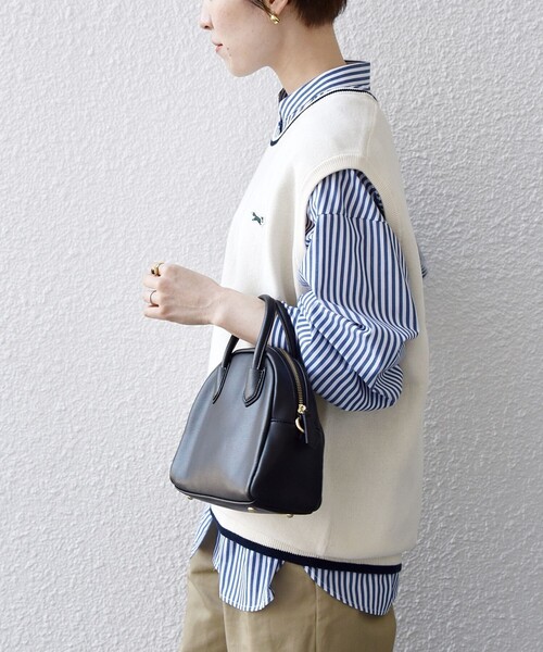 PENNEYS(ぺニーズ)の「【SHIPS any別注】PENNEYS:〈手洗い可能〉THE FOX ワンポイント ニット ベスト(ベスト・レディース・オフホワイト/ブルー・ONE SIZE)」の13枚目の写真
