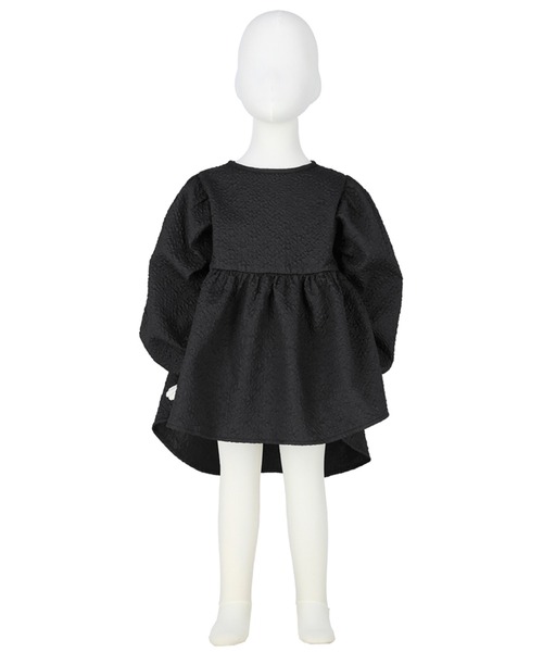 coca(coca)(コカ)の「キッズ 親子お揃い上品エンボスブラウス(シャツ/ブラウス・キッズ・ライトベージュ/ブラック・100/110/120/130/140)」の12枚目の写真