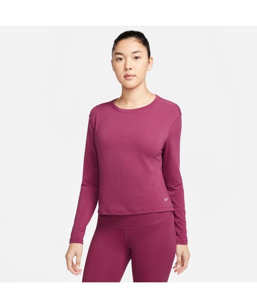 NIKE(ナイキ)の「ナイキ NIKE ナイキ NY DF L/S トップ(Tシャツ/カットソー・レディース・パープル/ブラック・M/L)」の2枚目の写真