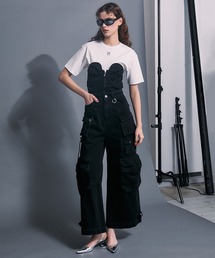 PRANK PROJECT | デニムカーゴオールインワン/Denim Cargo Suspender Jumpsuit(つなぎ/オールインワン)