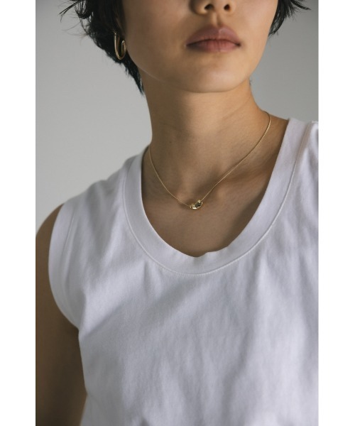 STYLEMIXER（スタイルミキサー）の「ビーンズミニマルネックレス（ネックレス・レディース・シルバー/ゴールド・FREE）」の8枚目の写真