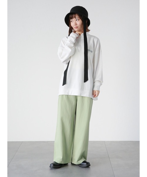 ehka sopo（エヘカソポ）の「タックワイドパンツ（その他パンツ・レディース・ベージュ/グレー/グリーン・ﾌﾘ-）」の5枚目の写真