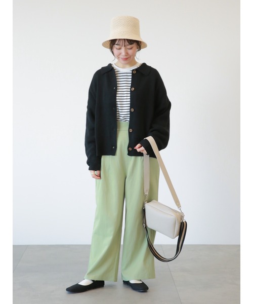 ehka sopo（エヘカソポ）の「タックワイドパンツ（その他パンツ・レディース・ベージュ/グレー/グリーン・ﾌﾘ-）」の10枚目の写真