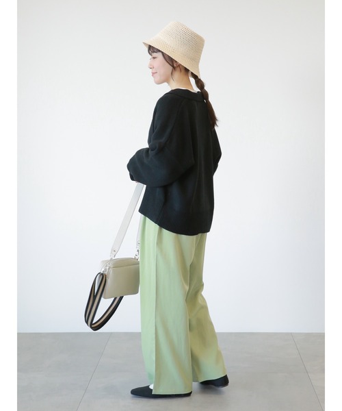 ehka sopo（エヘカソポ）の「タックワイドパンツ（その他パンツ・レディース・ベージュ/グレー/グリーン・ﾌﾘ-）」の15枚目の写真