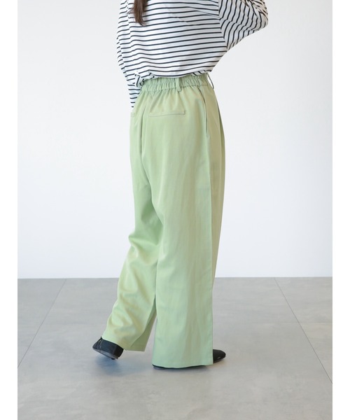ehka sopo（エヘカソポ）の「タックワイドパンツ（その他パンツ・レディース・ベージュ/グレー/グリーン・ﾌﾘ-）」の19枚目の写真