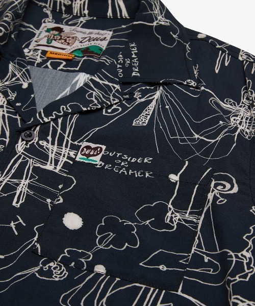 DEUS EX MACHINA(デウスエクスマキナ)の「R.G CATO SS SHIRT(シャツ/ブラウス・メンズ・ピンク/ブラック・SMALL/MEDIUM/LARGE)」の8枚目の写真