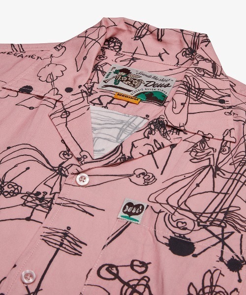 DEUS EX MACHINA(デウスエクスマキナ)の「R.G CATO SS SHIRT(シャツ/ブラウス・メンズ・ピンク/ブラック・SMALL/MEDIUM/LARGE)」の15枚目の写真