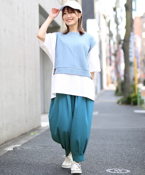 チチカカ（チチカカ）の「エッグタックパンツ（その他パンツ・レディース・ネイビー/オレンジ/ライトベージュ/ブルー/ブラック/カーキ・MEDIUM/LARGE）」の15枚目の写真