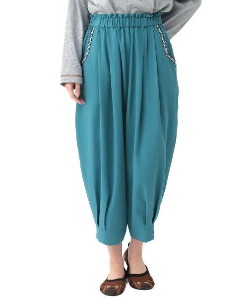 チチカカ（チチカカ）の「エッグタックパンツ（その他パンツ・レディース・ネイビー/オレンジ/ライトベージュ/ブルー/ブラック/カーキ・MEDIUM/LARGE）」の20枚目の写真