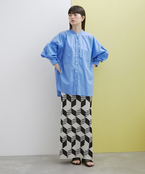 ADAM ET ROPE'(アダムエロペ)の「【一部サイト限定】TCブロードバンドカラーシャツ(シャツ/ブラウス・レディース・オフホワイト/キナリ/ピンク/ブルー系その他5/ブルー系その他4/ピンク系その他2/ホワイト系その他5/ブルー系その他6・FREE)」の9枚目の写真