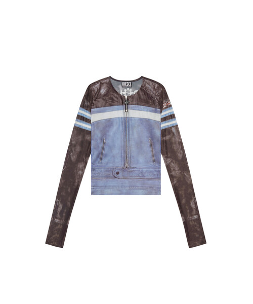 Y2K DIESEL ディーゼル セカンドスキン パワーネット シアートップ長袖