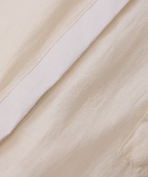 un dix cors(アンディコール)の「シアーオーバーシャツ(シャツ/ブラウス・レディース・ブラック/サックスブルー/アイボリー・FREE)」の10枚目の写真