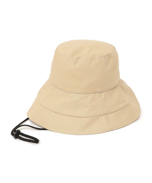 SHIPS（シップス）の「* 紐付き つば広 ハット◆（ハット・レディース・オフホワイト/ブラック/ベージュ・ONE SIZE）」の7枚目の写真