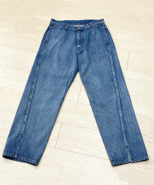 KIIT(キート)の「KIIT キート / SENTER SLIT PANTS センタースリットパンツ / KIP-P93A-006(デニムパンツ・メンズ・インディゴブルー・1/2/3)」の6枚目の写真