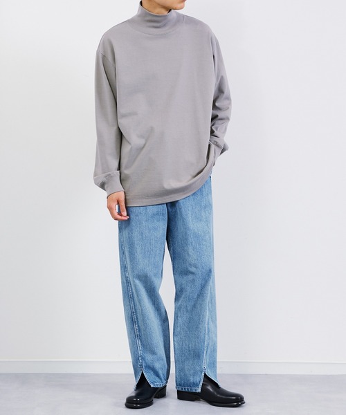 KIIT(キート)の「KIIT キート / SENTER SLIT PANTS センタースリットパンツ / KIP-P93A-006(デニムパンツ・メンズ・インディゴブルー・1/2/3)」の13枚目の写真