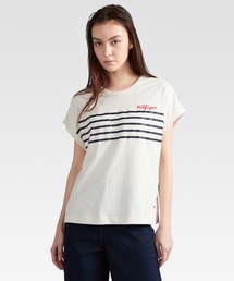TOMMY HILFIGER | ストライプクルーネックショートスリーブプルオーバー(Tシャツ/カットソー)