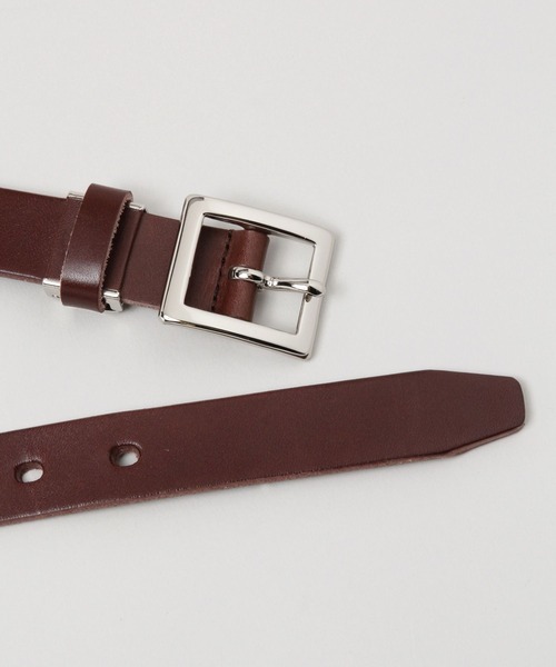 RAGEBLUE（レイジブルー）の「リアルレザー/スクエアバックルベルト（ベルト・メンズ・ブラック/ダークブラウン・FREE）」の4枚目の写真