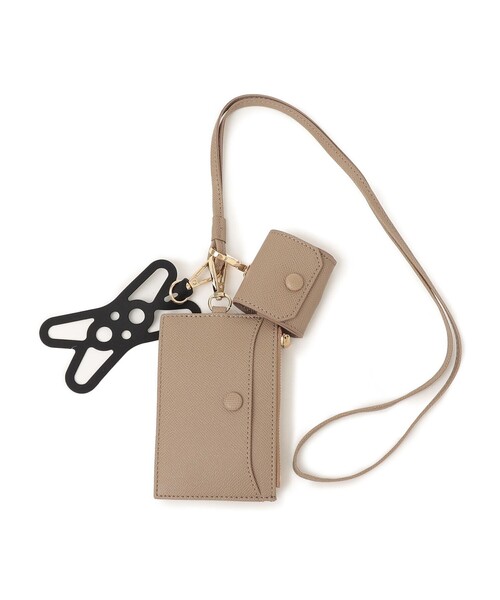 SHIPS Colors（シップス カラーズ）の「MID GIRL APPLIY:マルチ モバイル ポシェット（ショルダーバッグ・レディース・カーキ/ライトブルー/クリーム/ブラック・ONE SIZE）」の6枚目の写真