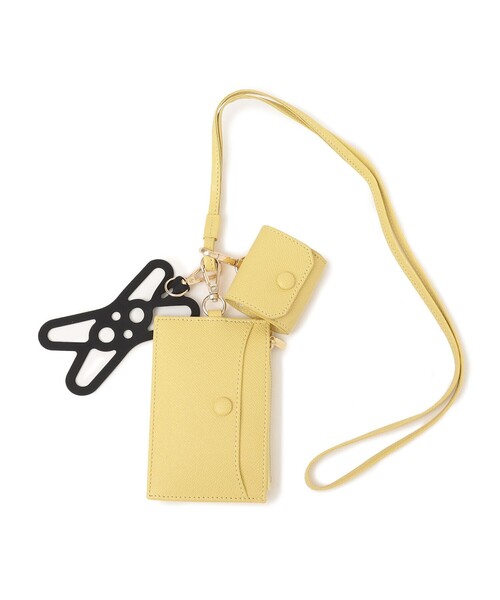 SHIPS Colors（シップス カラーズ）の「MID GIRL APPLIY:マルチ モバイル ポシェット（ショルダーバッグ・レディース・カーキ/ライトブルー/クリーム/ブラック・ONE SIZE）」の5枚目の写真