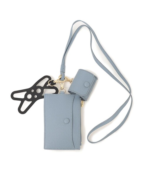 SHIPS Colors（シップス カラーズ）の「MID GIRL APPLIY:マルチ モバイル ポシェット（ショルダーバッグ・レディース・カーキ/ライトブルー/クリーム/ブラック・ONE SIZE）」の8枚目の写真