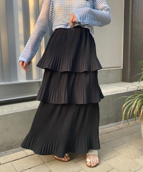 セール】《Delfy》【低身長用サイズあり】カンカンフリルティアード