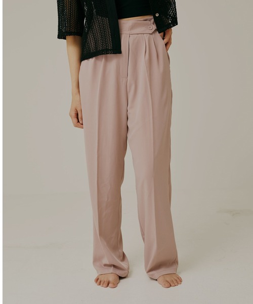 Alia(アリア)の「High waist asymmetry pants(その他パンツ・レディース・イエロー/ブラック・M/S/S-Short)」の5枚目の写真